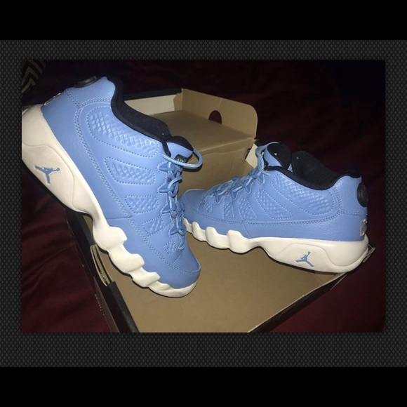 Air Jordan 9 Retro Low University Blue And White - Picture 2 of 5